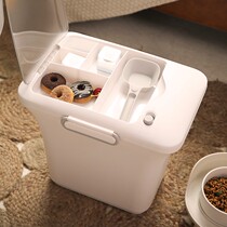 Grain Storage Barrel Dog Food Cat Food Cat Grain Storage Barrel Double Sealed Moisture Protection Multifunction Containing box Large Number of Pet Supplies