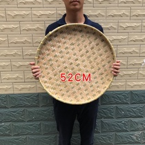 50cm dustpan 52cm bamboo round dustpan household bamboo sieve bamboo products drying bamboo plaque painting decoration