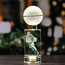 Star creative birthday gift crystal basketball to send boyfriend classmates DIY hand model souvenir ornaments