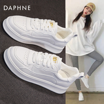 Daphne small white shoes womens shoes 2021 new spring and autumn Joker thick soled casual sports board shoes ins trendy shoes