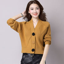 2020 Spring and Autumn knitted shawl small coat womens Cape bat shirt short cardigan sweater new exterior Cape