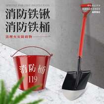 Fire bucket round bucket large glue bucket tin water with household small round animal edible water storage kitchen size