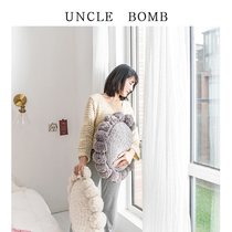Nordic INS literary style household simple round ball ball knitted pillow sofa bed head cushion Bay window decorative pillow