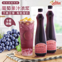 Dexin Zhen selection concentrated juice Summer fruit tea careful machine grape Kumquat Heicha fleshy grape drink raw materials