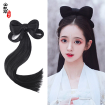 Hanfu ancient style integrated lazy wig hair bag butterfly hair bun novice costume shape hand remnant party versatile shape