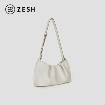 ZESH Zeshang Ladies fold cloud underarm bag niche design versatile leather portable shoulder bag satchel bag