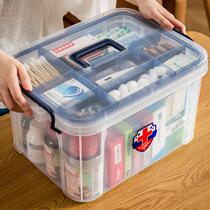 Family medicine box household small first aid kit cute storage box box large capacity medicine items medical treatment