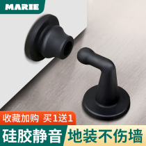 Door suction free of punch door stopper silicone anti-muted floor suction toilet door bumper door top crashers suction door Shenzer