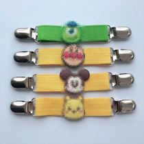 Backband pants anti-drop shoulder clip kindergarten cartoon handkerchief clip baby anti-drop clip baby handkerchief two-end clip