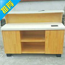 1001 orchard bar shelf Fruit washing and cutting table Double marble fruit shop fruit cutting console solid fruit and vegetable wood
