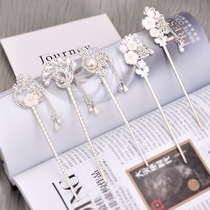 Chinese style ancient hair hairpin headdress ancient style jewelry Hanfu accessories retro tassel hair ornaments National style hair hairpin