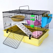 Anti-spray rabbit cage electroplating household anti-rust cage Dutch pig pet supplies automatic dung tray chincho