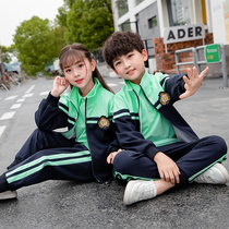 Primary school uniform set Spring and Autumn childrens class uniform school style autumn sports meeting three sets of kindergarten Garden uniform