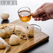 Japanese glass with handle Mini small milk pot Small milk pot Milk cup Milk jar with handle Milk cup Sauce dish Coffee appliance