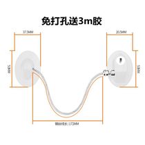 Punch-free plastic steel aluminum alloy doors and windows lock Sliding sliding window lock Child protection safety lock Anti-theft limiter