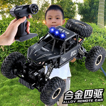 Super alloy childrens remote control car charging remote control car toy four-wheel drive climbing car boy off-road car racing model