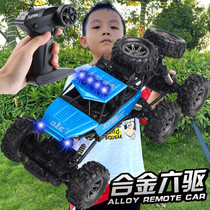 Oversized childrens remote control car charging dynamic remote control car toy alloy remote control off-road vehicle boy four-wheel drive climbing car