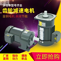 Vertical horizontal reducer 220v200w400w750w1 1kw Small gear motor three-phase 380v