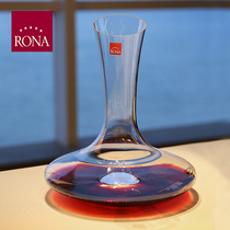 Czech Republic imported RONA crystal glass oblique mouth decanter goblet split jug Quick decanter Wake-up wine glass