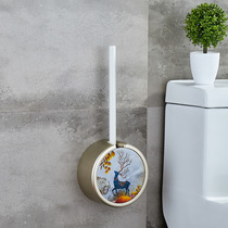 Wall-mounted household toilet brush set cleaning brush toilet wall-mounted to the dead corner toilet cleaning brush artifact