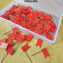 100 map Mark small red flag nail office plan wall panel small flag nail flag nail flag Mark nail flag