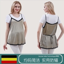 (Recommended by Wei Ya)radiation-proof clothing maternity clothes suspenders belly apron pregnancy to work invisible inside and outside wear computer
