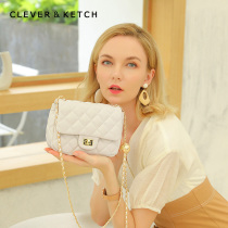 Small ck womens bag 2021 New Tide fashion versatile shoulder bag shoulder bag small fragrant wind diamond grid chain bag small bag bag