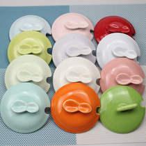 Single selling ceramic lid fat apple star light Cup hand grip cover round dustproof coffee cup cover