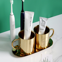 House style stainless steel wash cup simple creative brush tooth Cup toothbrush cup tooth bowl mouthwash Cup couple Cup Cup Tooth Cup