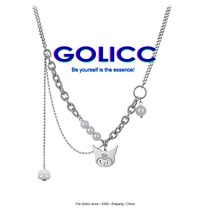  GOLICC pearl chain splicing necklace womens summer 2021 new trend ins hip hop necklace niche design sense