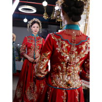 Xiuhe dress bride 2021 new Chinese wedding dress cabinet dress Wedding wedding dress Gao Ding toast dress Dragon and phoenix coat
