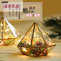 Lucky stars put a glass bottle of a Thousand Paper Cranes decoration couple boyfriend Make A Wish creative bottle bottle gift