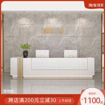 Simple modern company reception desk commercial hotel consultation counter bar dental dental cashier custom