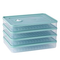 Dumpling box frozen dumpling household refrigerator dumpling box Wonton special egg preservation storage box Multi-layer tray microwave