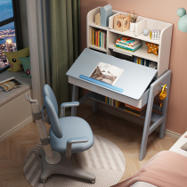 Solid Wood Childrens desk learning table and chair can be lifted for Boys Primary School students writing desk home small apartment girl bedroom