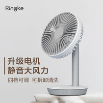 Desktop Small Fan Pence Style Usb Rechargeable Muted Large Wind Mini Electric Fan Carry-on electric fan