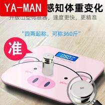Electronic scale home small cute electronic scale scale scale household body precision weighing charging small high