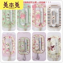 Doorbell set lace fabric intercom indoor unit cover visual hanging dust cover decorative stickers