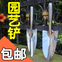 Household stainless steel shovel shovel potted planting outdoor flower planting vegetables garden gardening tools digging earth artifact