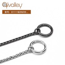 US imported ALVALLEY metal snake chain dog leash dog chain dog P chain collar racing leash traction