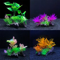 Fish tank simulation aquatic plants aquarium landscaping fake aquatic plants decorative soft aquatic plants plastic beautiful aquatic plants green plants