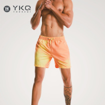 Color-changing beach pants mens water and heat change color fashion seaside vacation 4 minutes quick-drying solid color beach swimming trunks