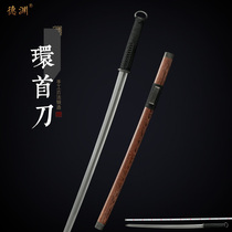 Longquan Deyuan sword Hanhuan first knife integrated Tang horizontal knife reduced sword long knife Wu style knife weapon without opening blade