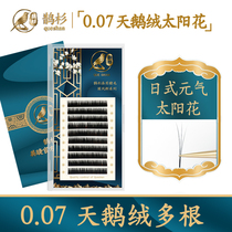 Magpie 0 07 Sunflower Single Root Multi-fetched Goose Down Grafted Eyelash Cartoon Beauty Mascara with a soft natural dense blooming
