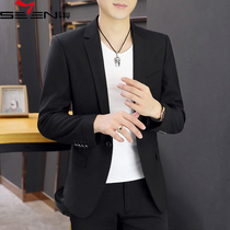 Qi brand mens casual suit mens slim spring new business jacket wild trend ruffian handsome small suit