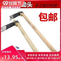 Digging weeding hoe household agricultural tools multi-functional agricultural old-fashioned ring steel forging gardening