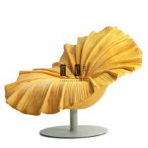 Nordic minimalist design GRP Alien Petal Chair Modern Creative Swivel Flowers Chair Light Lavish Casual Chair