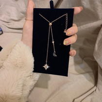 Necklace Female Swarovski Elements Crystal Stars and Moon Two-in-One Mysterious Moonlight Ghost Same choker