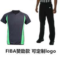 2019 SEIKO champion basketball referee uniform male and female referee high waist slim black professional referee pants suit