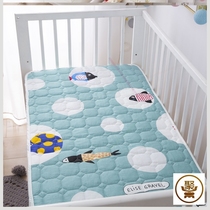 Baby sheets Autumn and winter breathable childrens bed four seasons universal non-slip cartoon padded baby bed small bed mattress